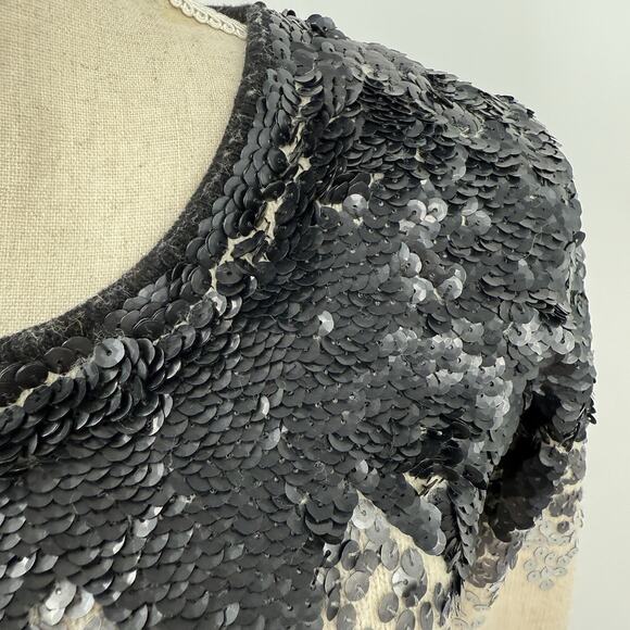 Twin-Set by Simona Barbieri Sweater XS Heart Sequins Wool Blend Crewneck Party - Picture 8 of 12